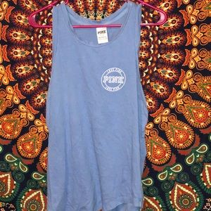 Small Blue PINK Victoria’s Secret Pink Muscle Tank